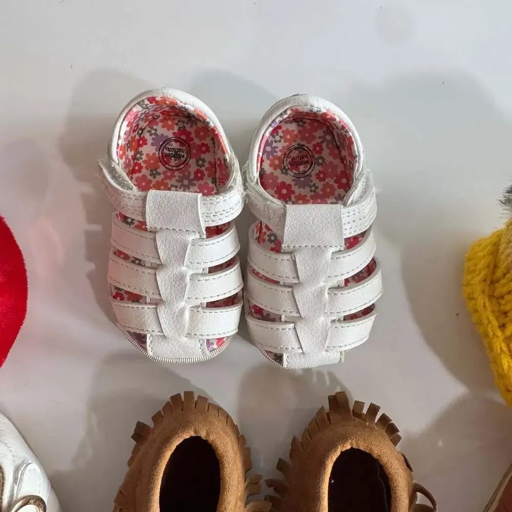 Lot of 10 pairs of Baby girl shoes 0M-Size 3 - Picture 9 of 9